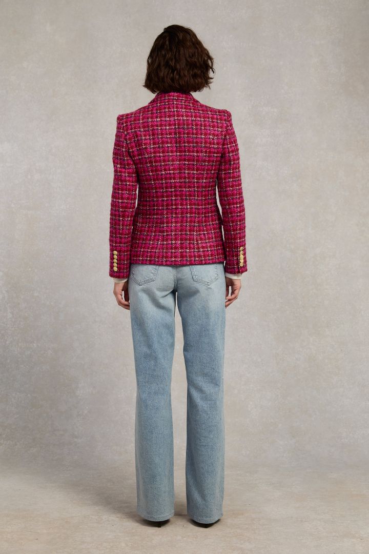 Cerise Boucle Knightsbridge Blazer
