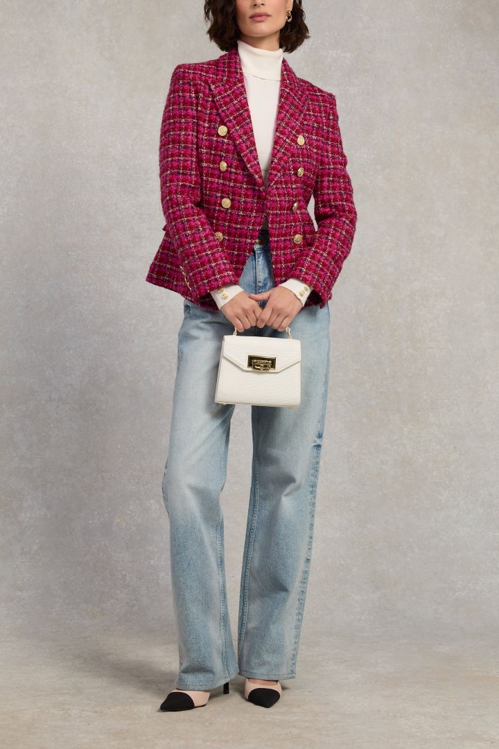 Cerise Boucle Knightsbridge Blazer