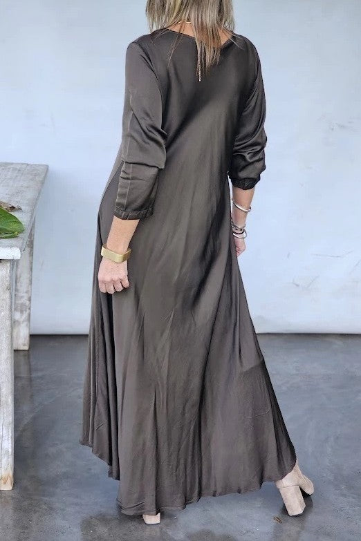 Silk Dress And Long Top Set
