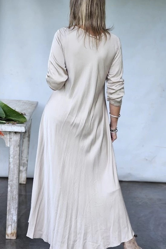 Silk Dress And Long Top Set