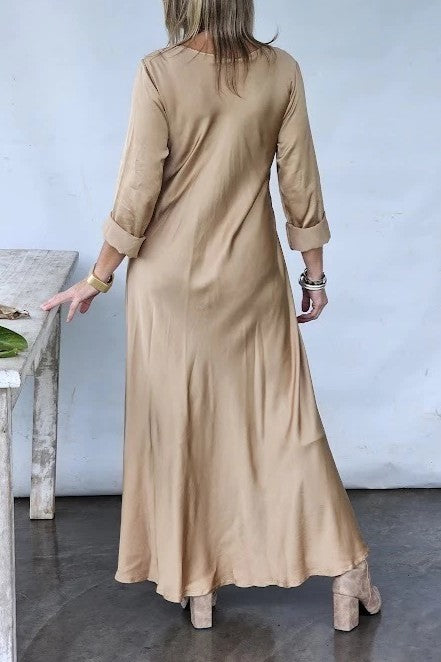 Silk Dress And Long Top Set