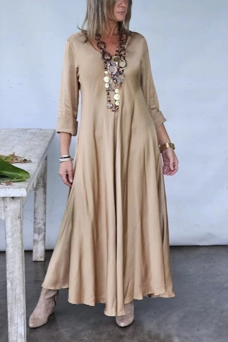 Silk Dress And Long Top Set