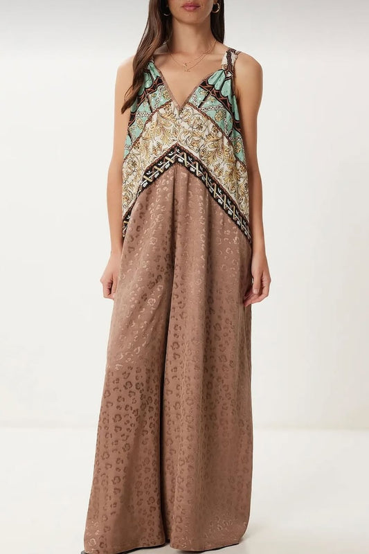 My Ladies Silk Slip Maxi Pants Set