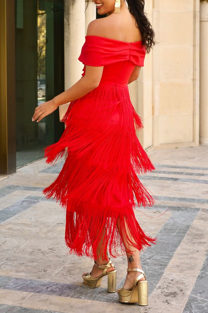 The Sky Tassel Dress
