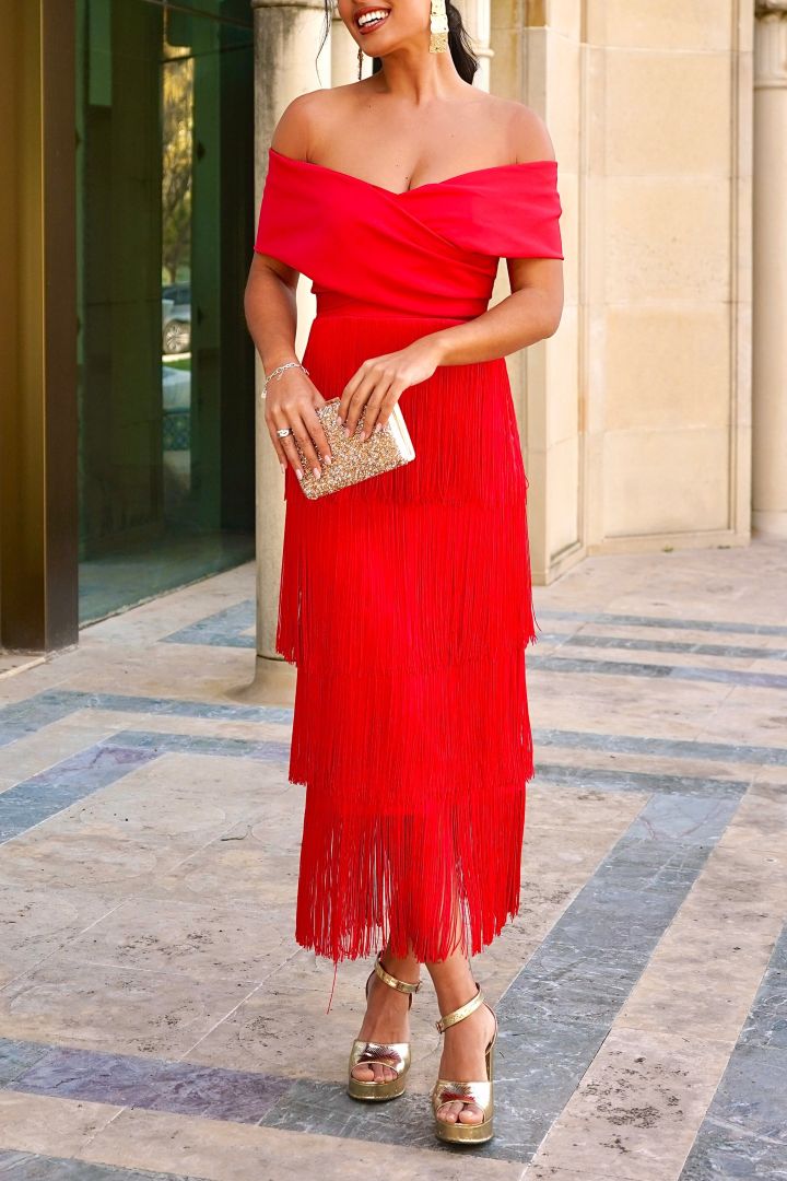 The Sky Tassel Dress