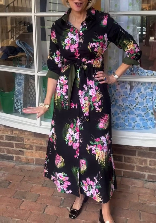 Multi-color Printed Dress