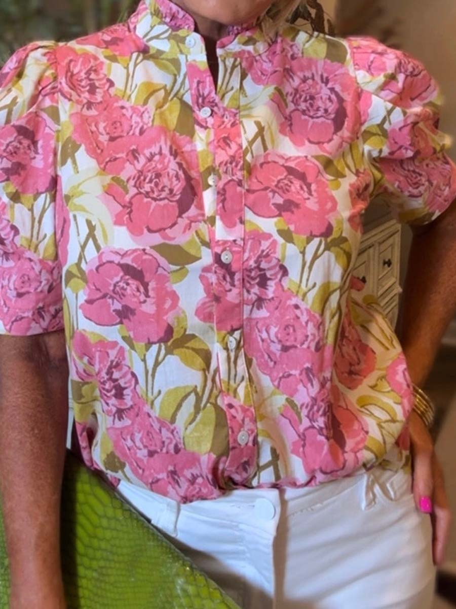 Floral Short Sleeve Top