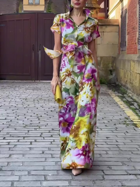 Flourishing Blossom Maxi Dress