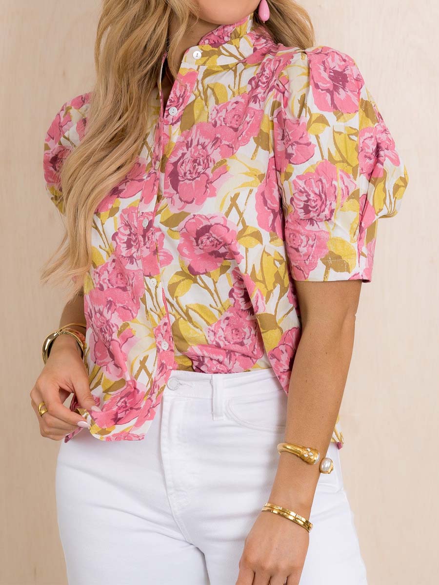 Floral Short Sleeve Top