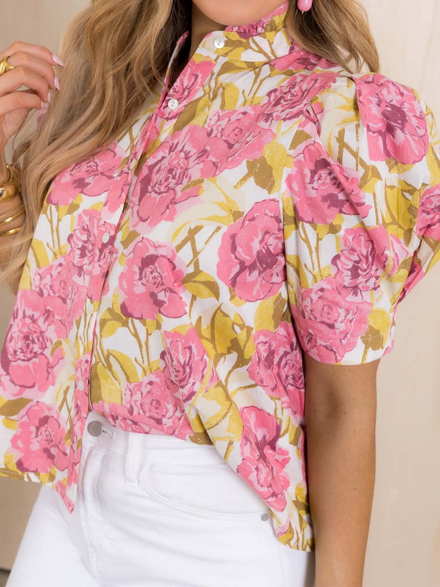 Floral Short Sleeve Top