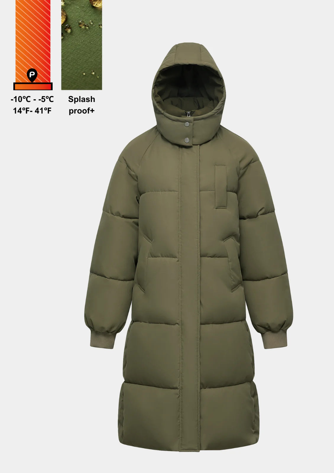 Women's Hooded Duvet Puffer Jacket