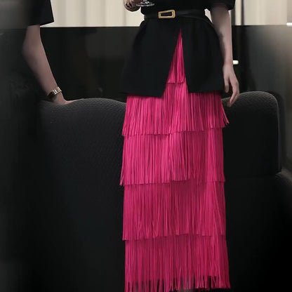 The Chic Fringed Skirt