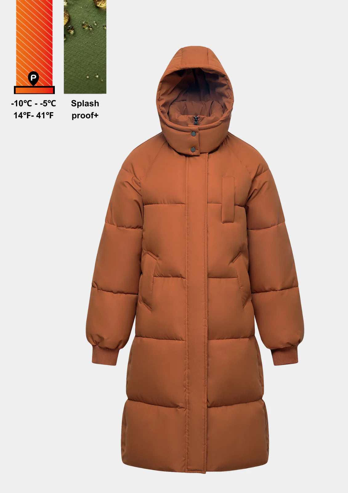 Women's Hooded Duvet Puffer Jacket