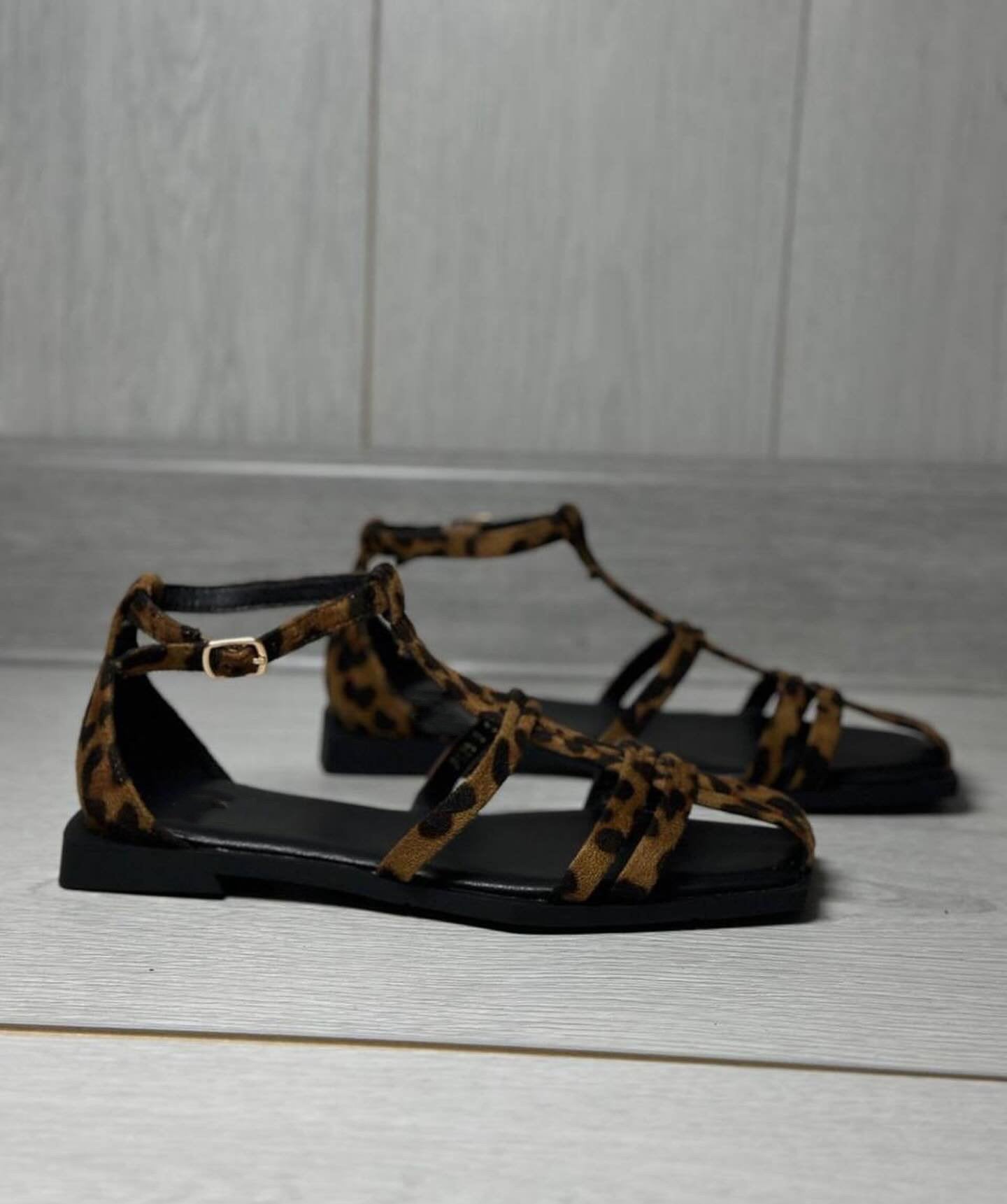 Leopard Print Bow Flats