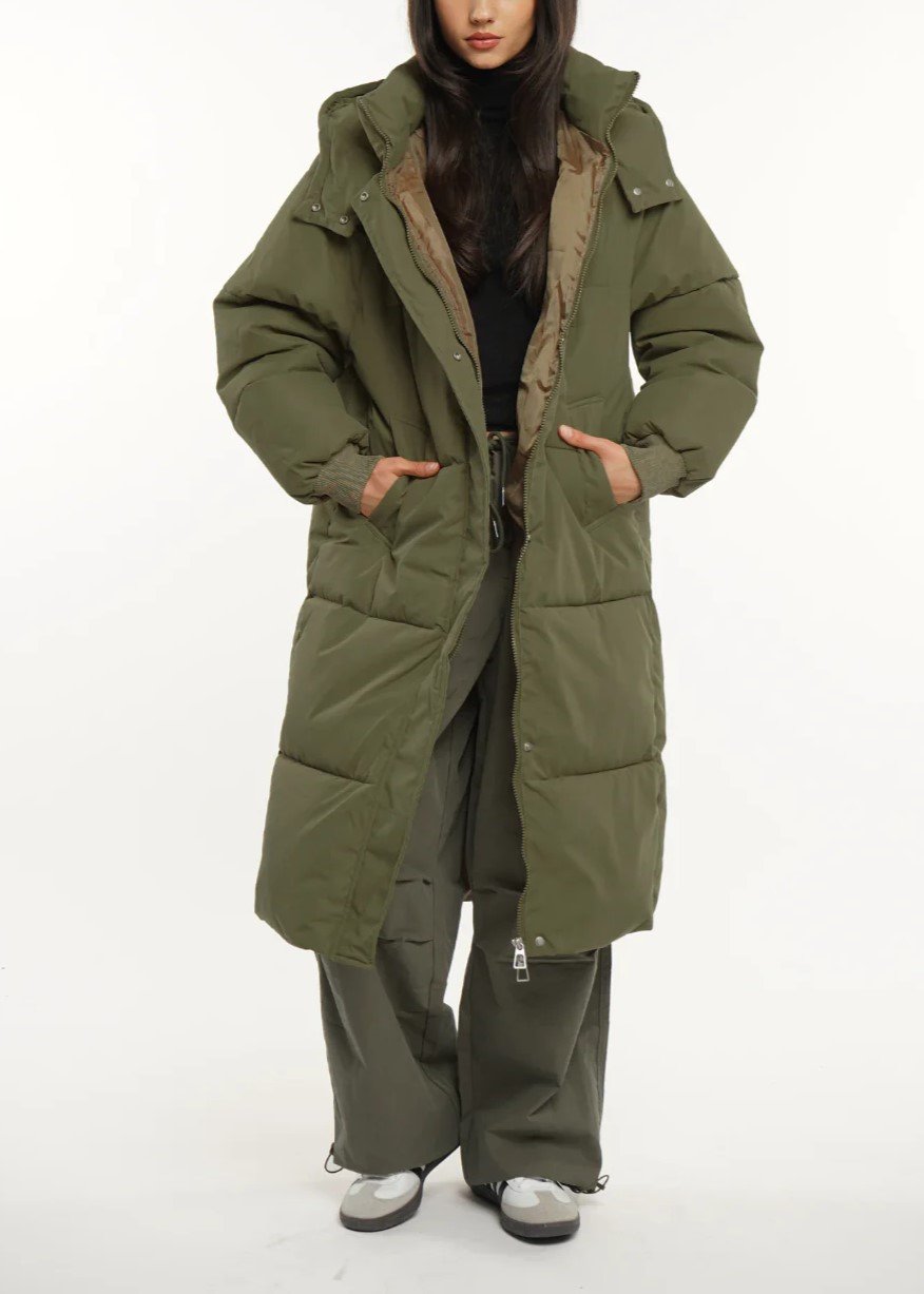 Women's Hooded Duvet Puffer Jacket