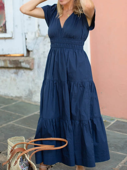 Navy Blue Waist Dress