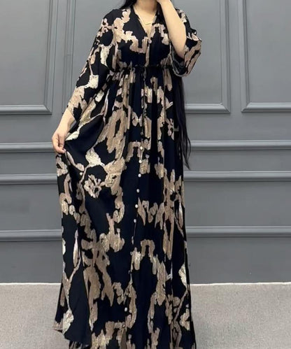 Shirt Printed Long Dress