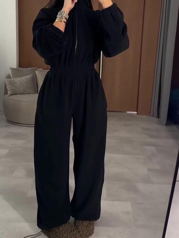 Fashionable super soft velvet jumpsuit