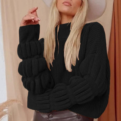 Puff Sleeve Loose Sweater