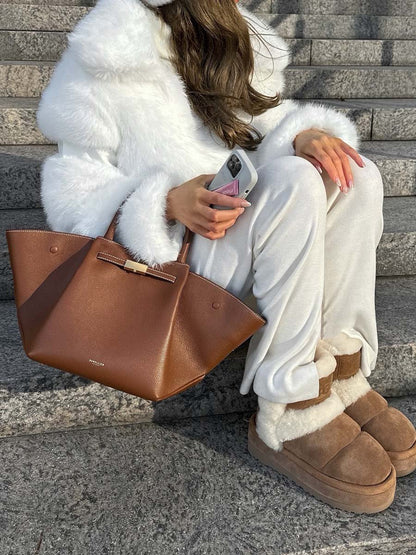 Faux Fox Fur Short Coat