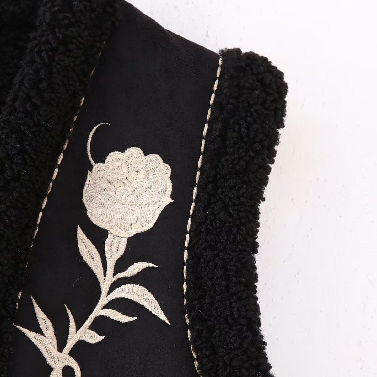 Embroidered Short Vest