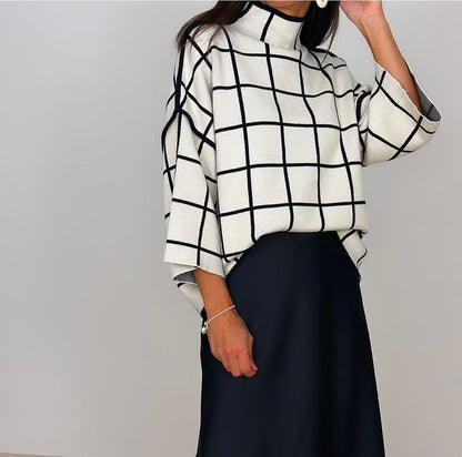 Chic Check Sweater