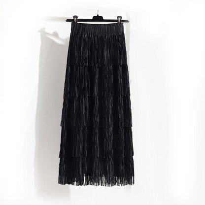 The Chic Fringed Skirt