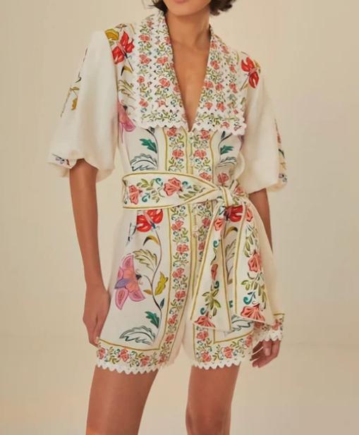 SS24 Floral Jumpsuit With Pockets