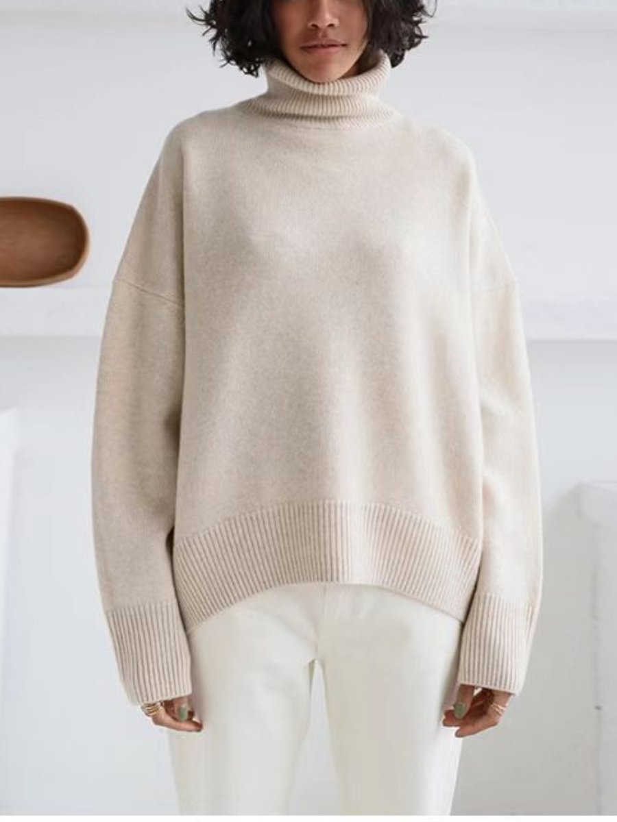 Pure Color Casual Sweater