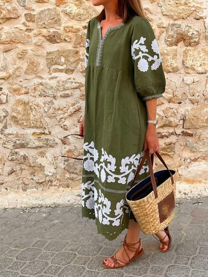 The Bohemian Summer Midi Dress