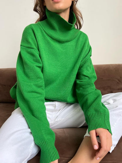 Pure Color Casual Sweater