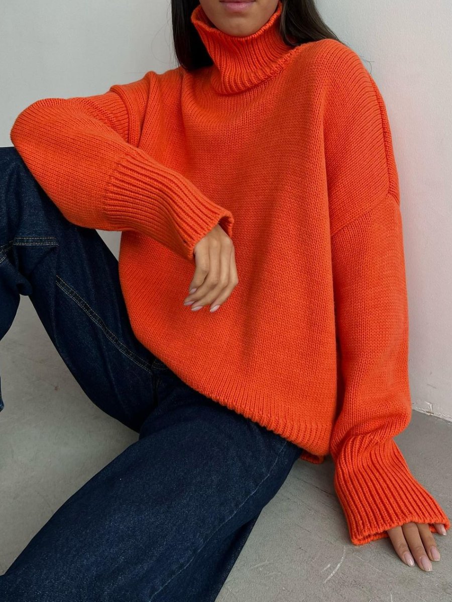 Pure Color Casual Sweater