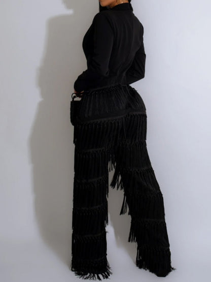 Chic Fringed Jumpsuit