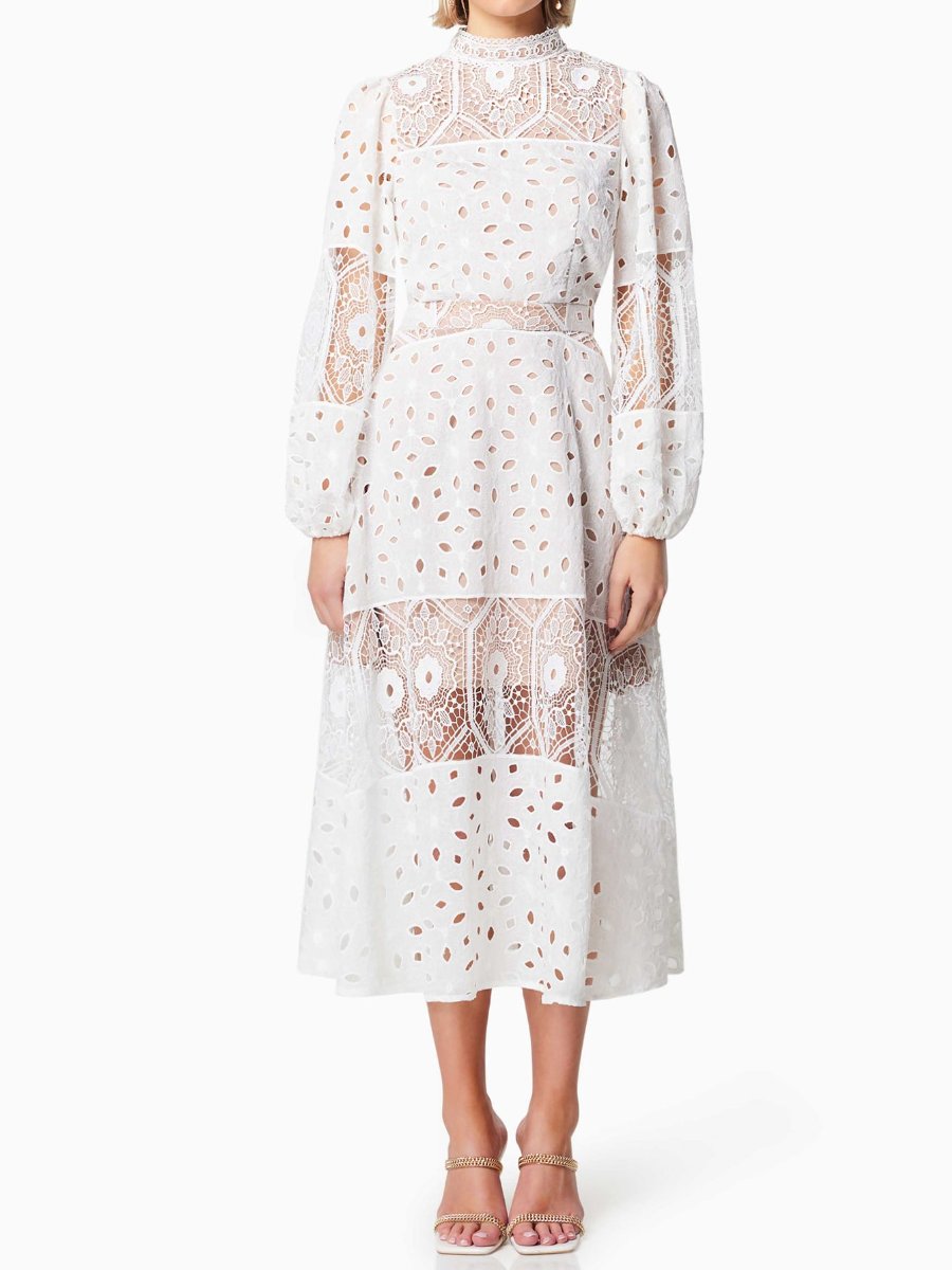 The Elegant Lace White Dress