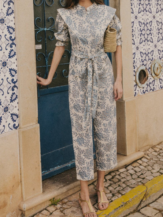 Chic Floral Printed Jumpsuit