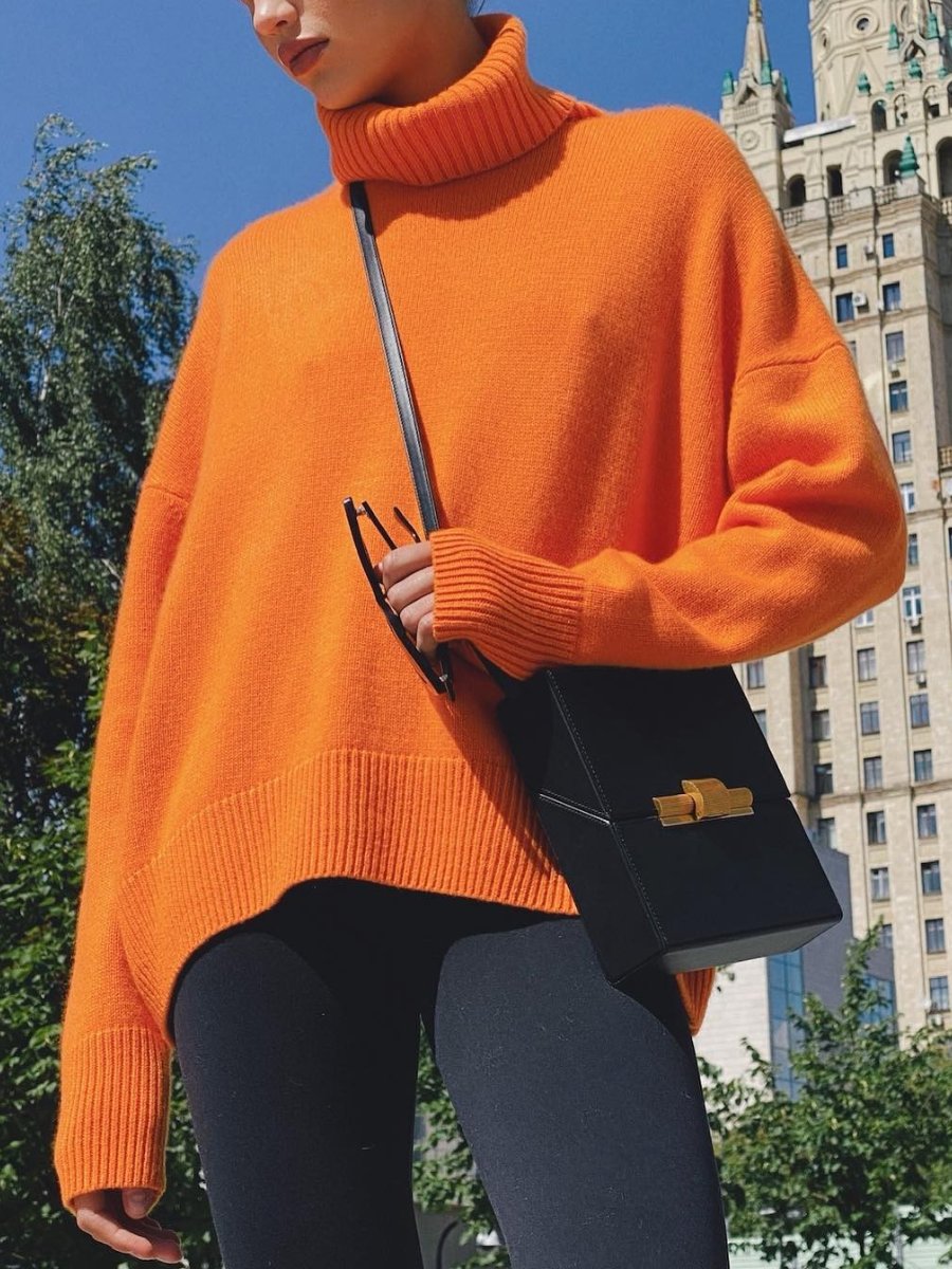 Pure Color Casual Sweater