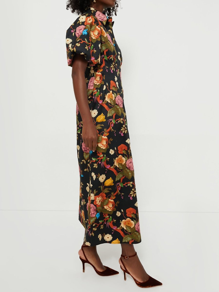 Fall Floral Gorgeous Midi Dress