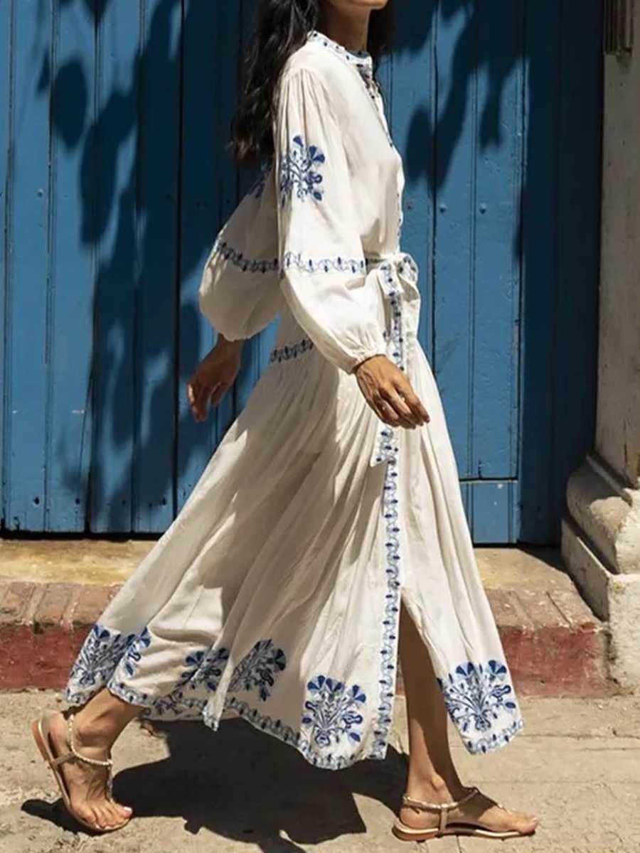 The Daily Embroidered Maxi Dress