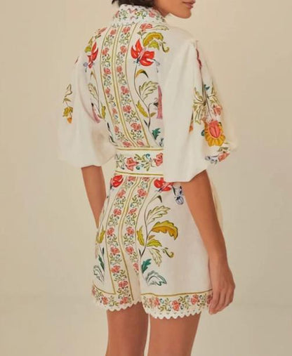 SS24 Floral Jumpsuit With Pockets