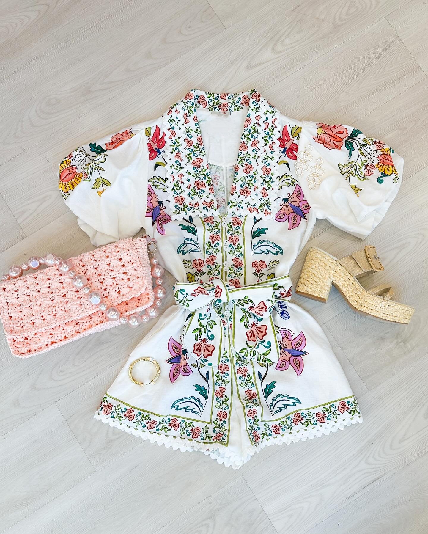 SS24 Floral Jumpsuit With Pockets