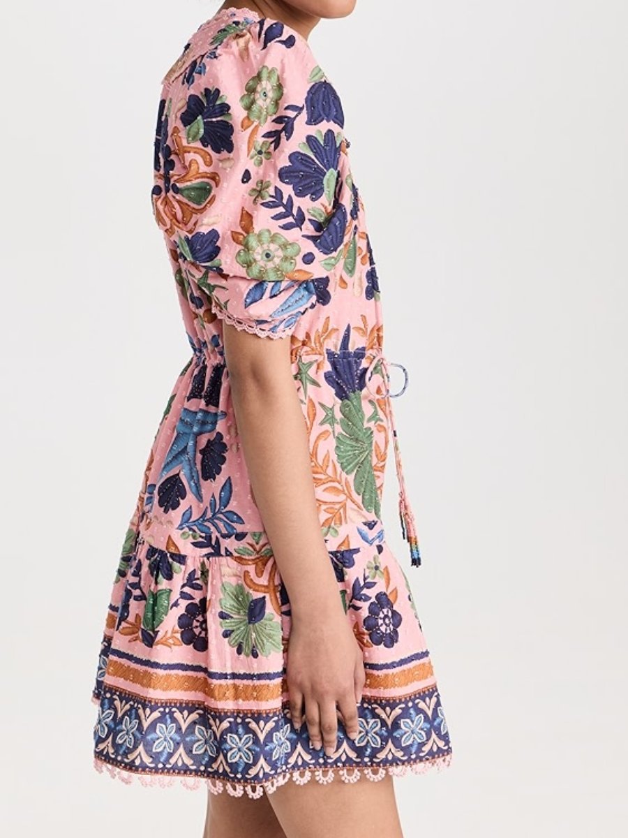 The Pink Floral Summer Dress