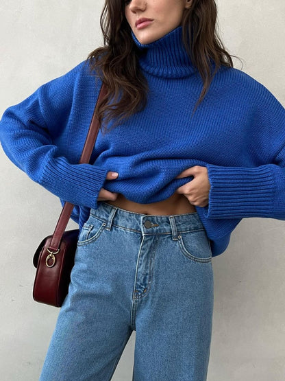 Pure Color Casual Sweater