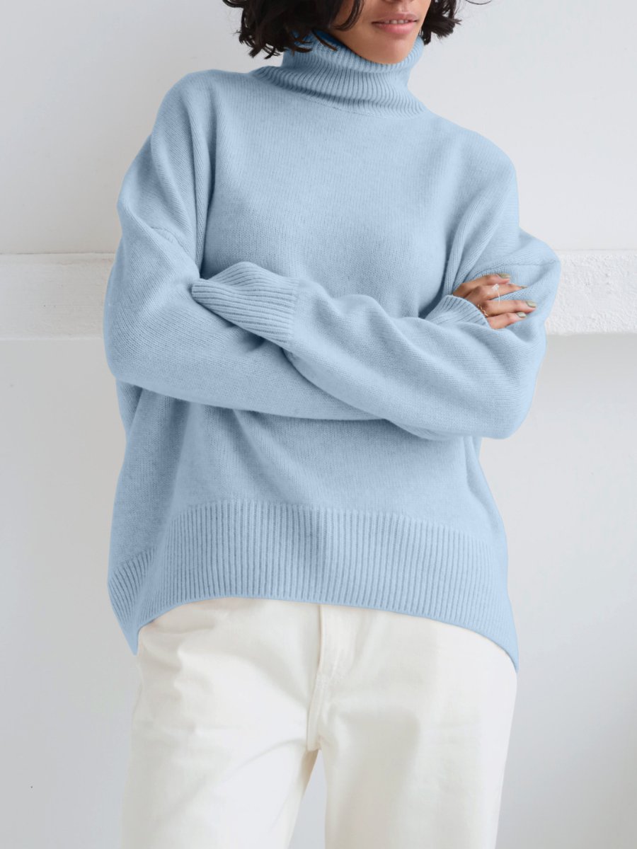 Pure Color Casual Sweater